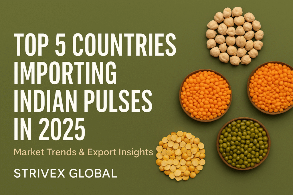 Top 5 countries importing indian pulses in 2025