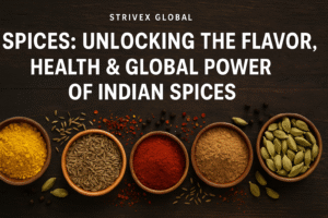 Assorted Indian spices &mdash; turmeric, cumin, red chili, coriander, and cardamom in wooden bowls on rustic wooden table